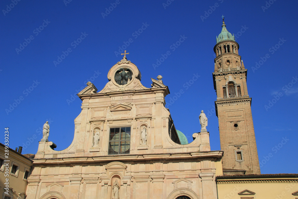 The baroque church Chiesa di San Giovanni Evangelista, Parma, Italy.