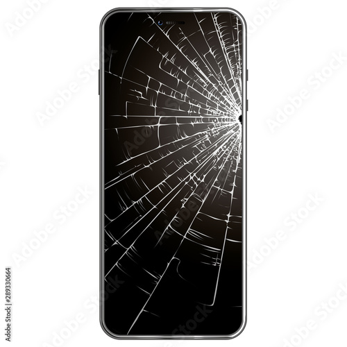 Vector broken phone