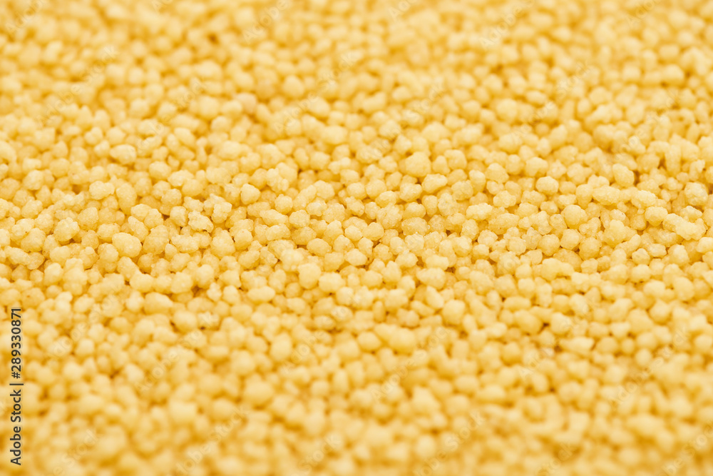 close up view of unprocessed organic couscous close up view of unprocessed organic couscous