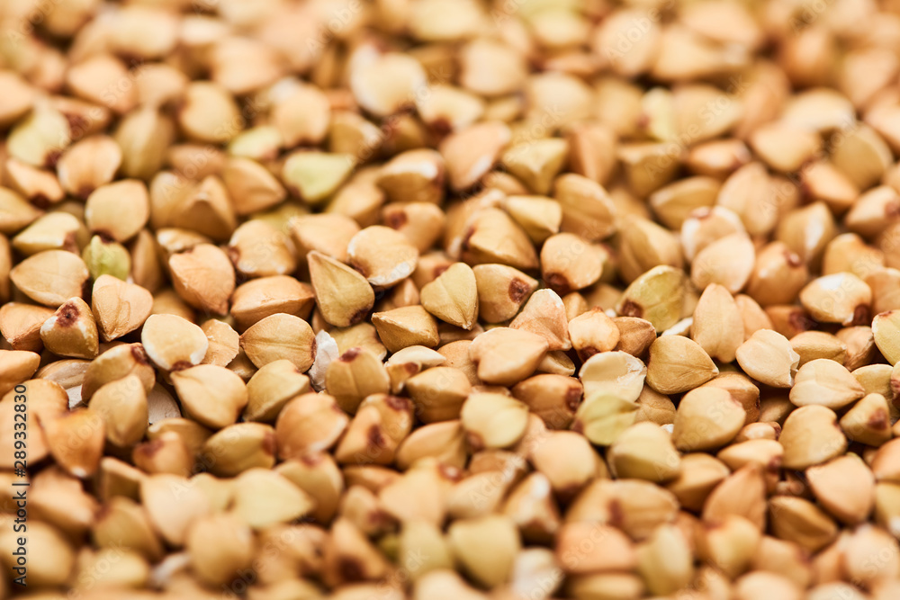 close up view of uncooked raw buckwheat seeds close up view of uncooked raw buckwheat seeds