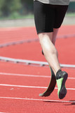 athlete with prothesis on the leg