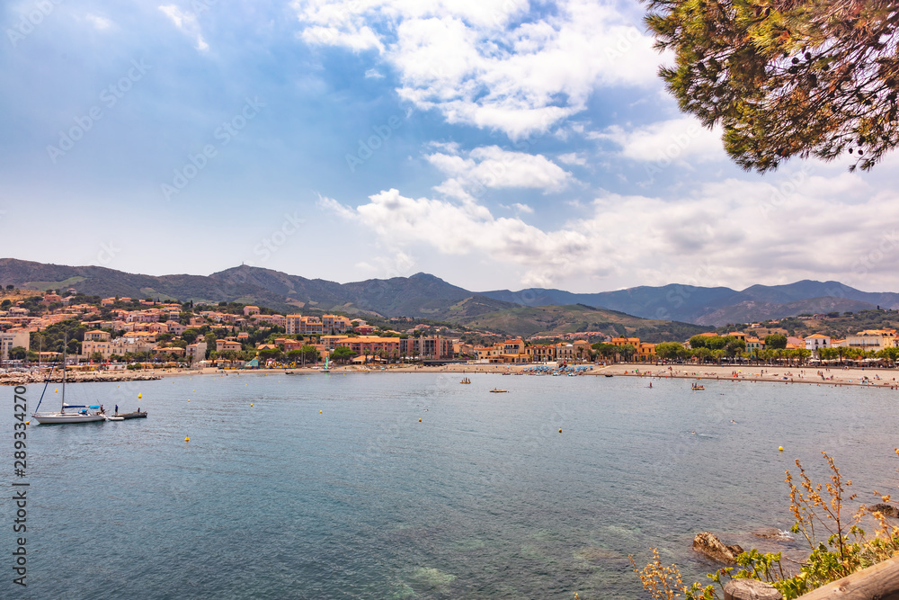  Seaside of Banyuls-sur-Mer, Pyrenees-Orientales, Catalonia, Languedoc-Roussillon, France