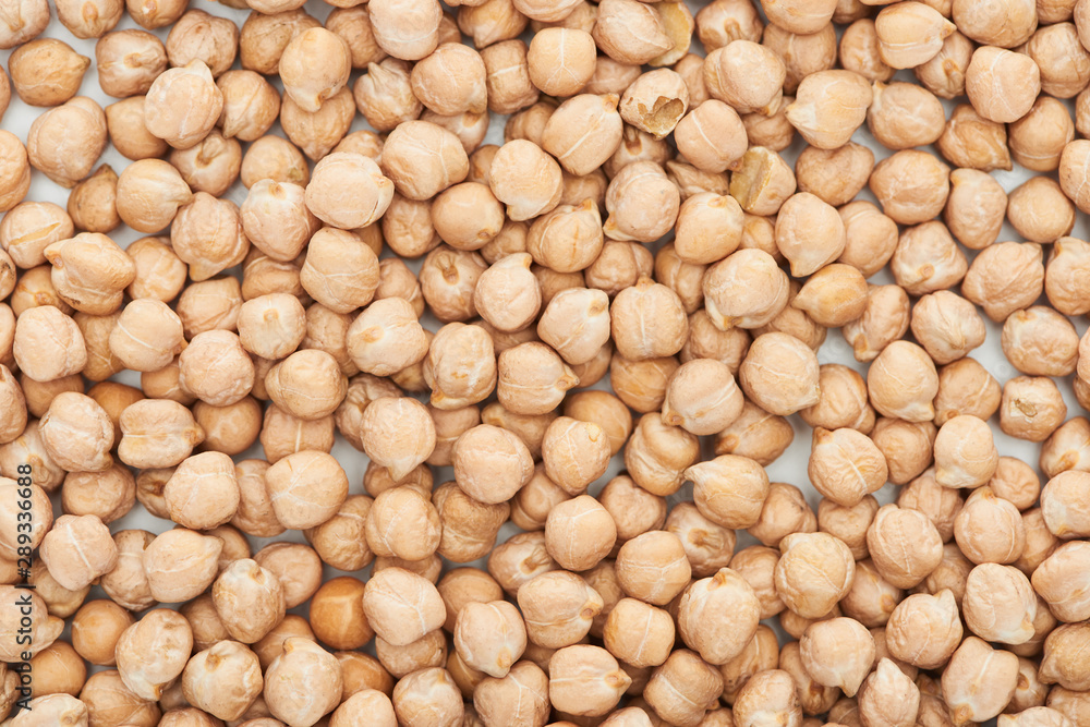 top view of uncooked organic chickpea seeds top view of uncooked organic chickpea seeds