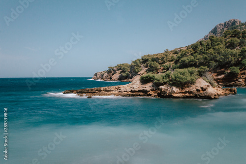 Alcudia in Mallorca la Victoria turquoise beach and s Illot from Balearic Islands