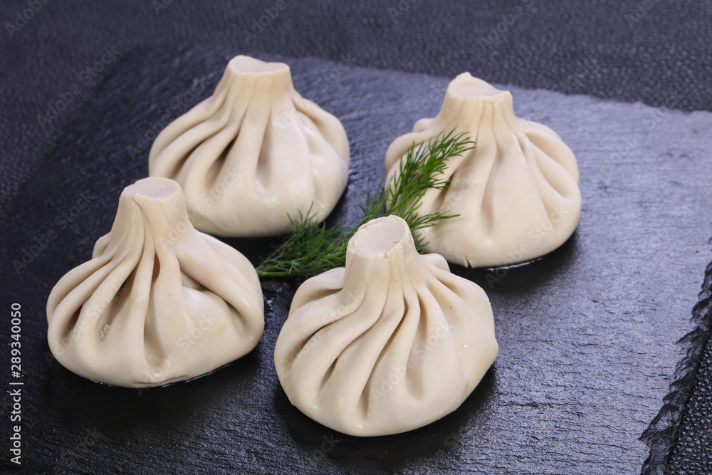 Caucasian traditional Khinkali Caucasian traditional Khinkali