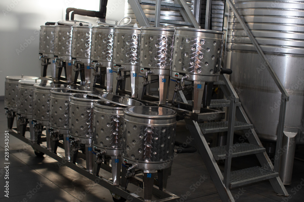 Fototapeta premium winery factory machines wine