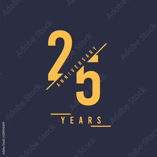 25 Years anniversary design