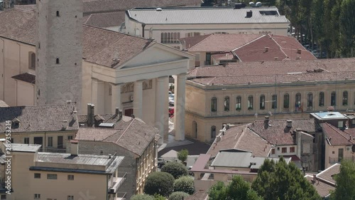 Tele shot - Valdobbiadene center - 4k