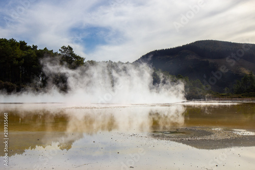 Champagne Pool an active geothermal area, New Zealand