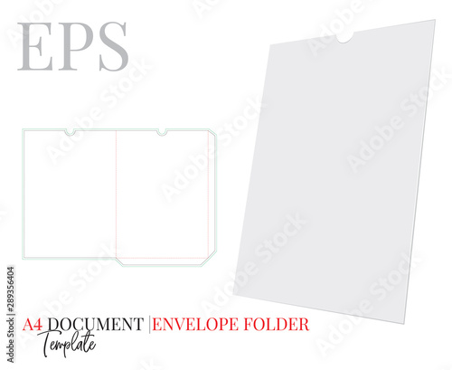 Vászonkép Document Folder Template