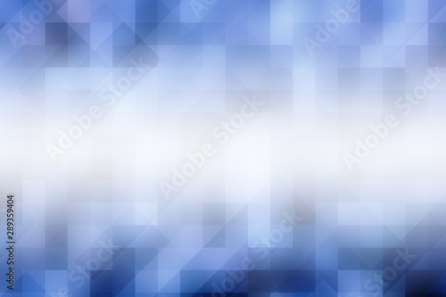 Blue mosaic background with a white spare space in the center for a text