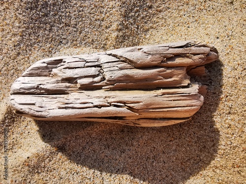 A piece of wood, a piece of...