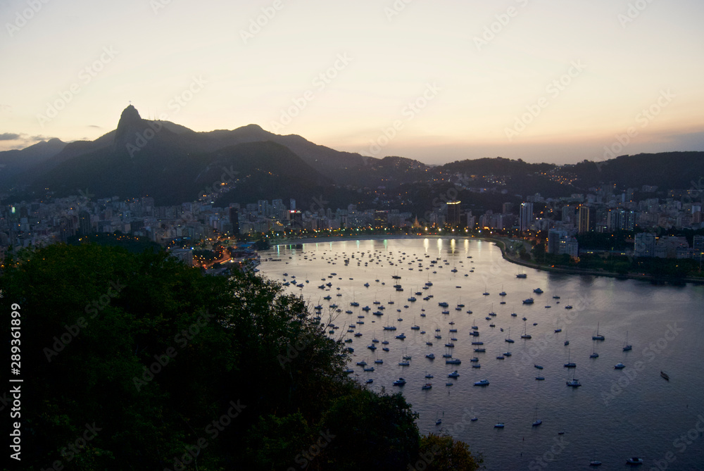 sunset in Rio