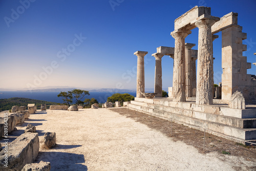 Aphaia Temple on Aegina Island, Greece