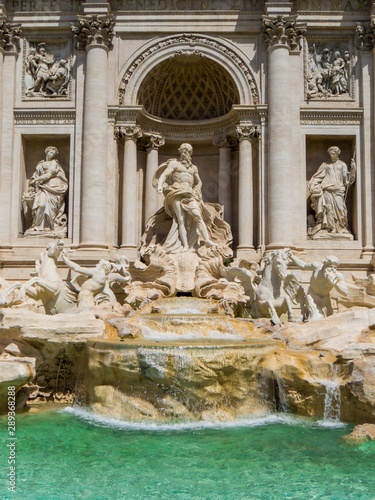 View of the Trevi Fountain in Rome  Italy