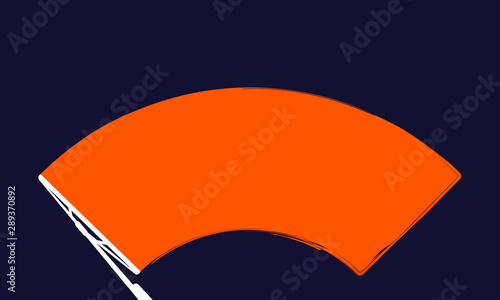 Check Wiper. Wipers cleans the windshield car windscreen wipe glass. Vector illustration