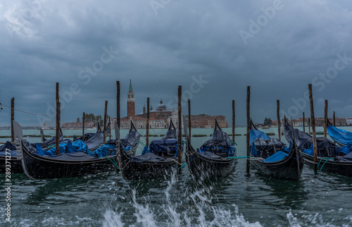 gondolas on grand canal in venice © Tracey