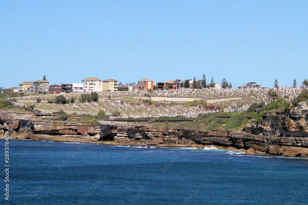 Coastal Cliffs Bondi to Bronte Walk Sydney Australia