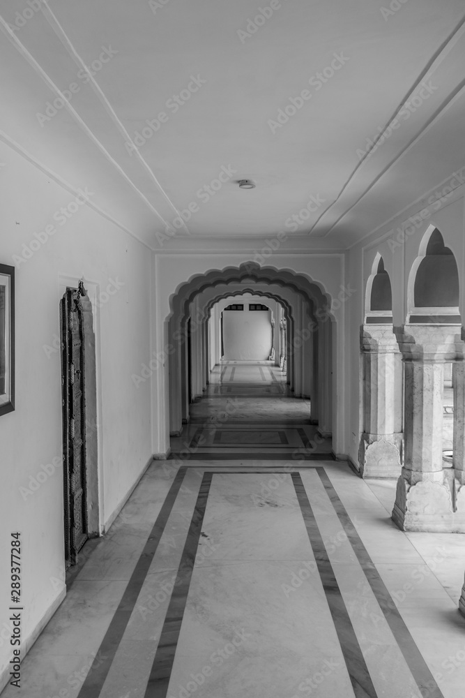 Corridor in Jaipur's fort