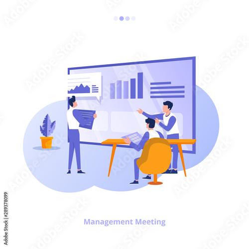 Management discussion, meeting illustration