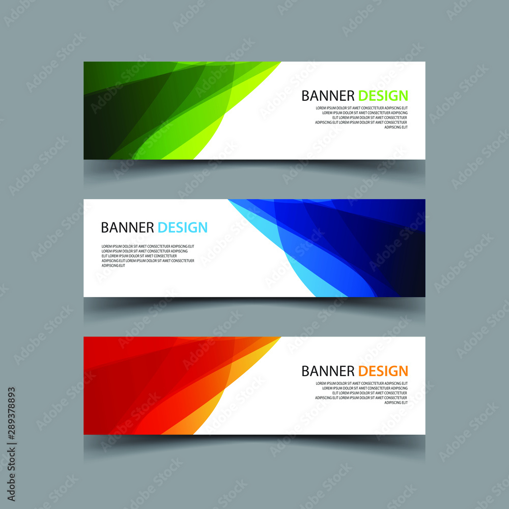 Fototapeta premium Vector Abstract design banner web template