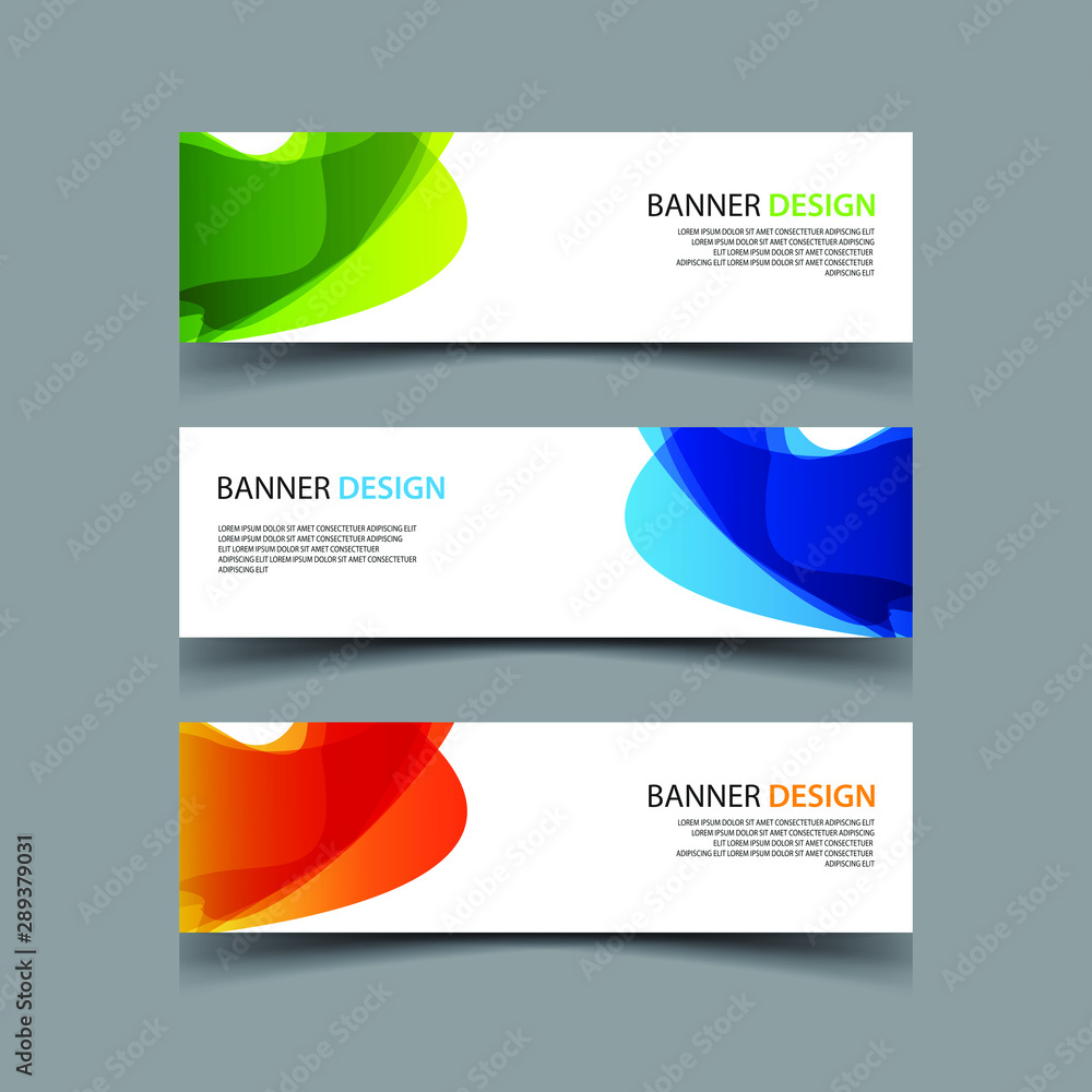 Fototapeta premium Vector Abstract design banner web template