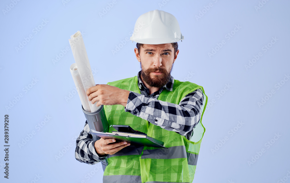 construction worker with a gun construction worker with a gun