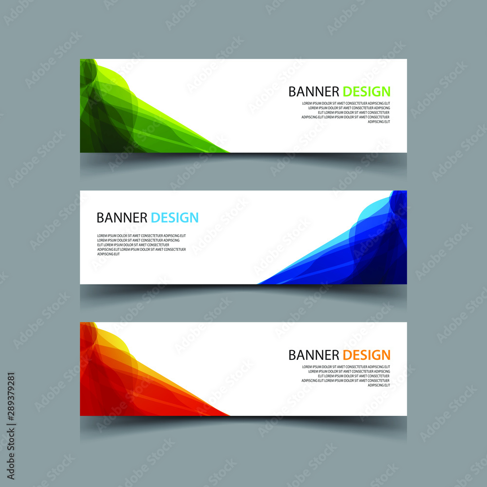 Fototapeta premium Vector Abstract design banner web template