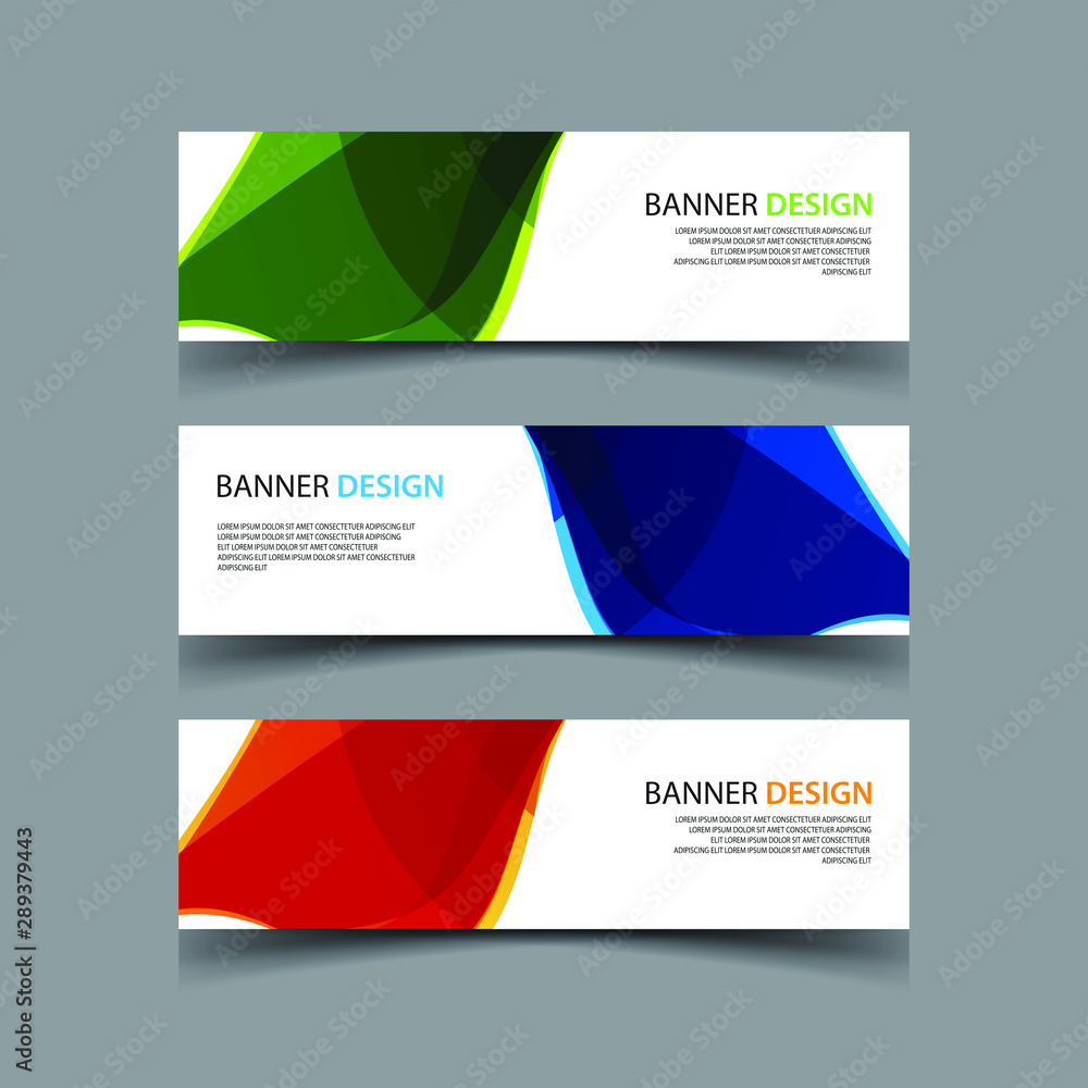 Fototapeta premium Vector Abstract design banner web template