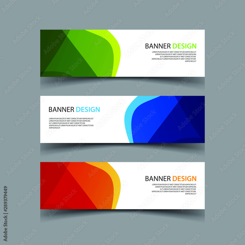 Fototapeta premium Vector Abstract design banner web template