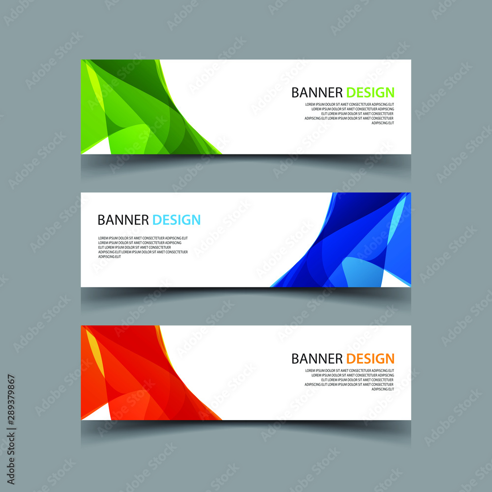 Fototapeta premium Vector Abstract design banner web template