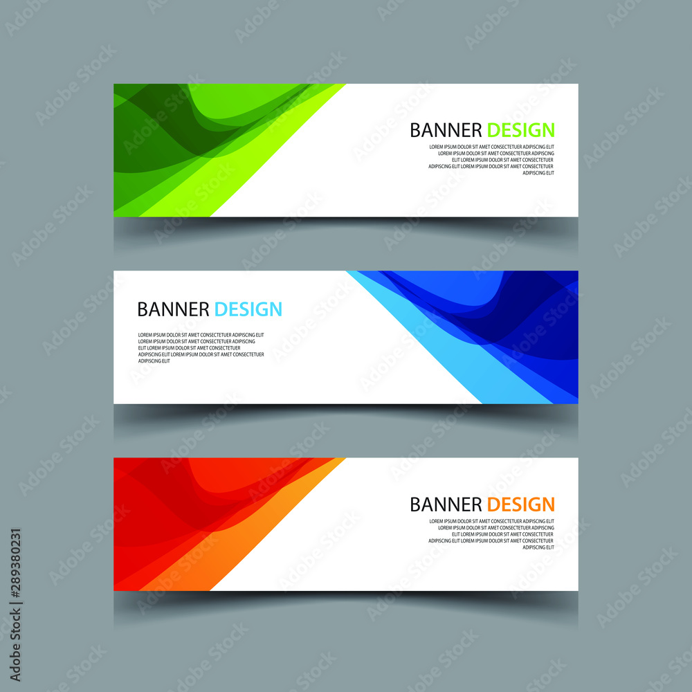 Vector Abstract design banner web template Vector Abstract design banner web template