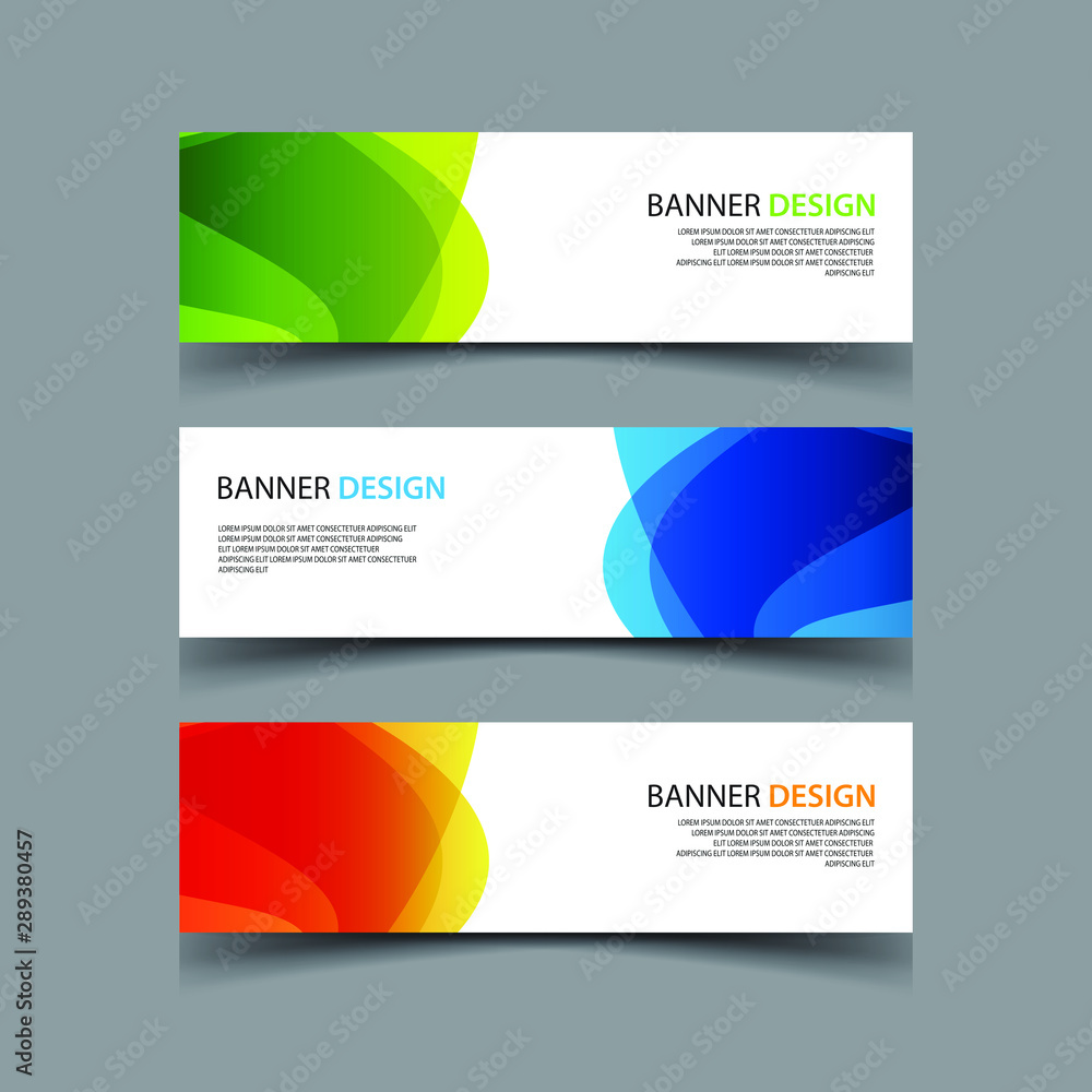 Fototapeta premium Vector Abstract design banner web template