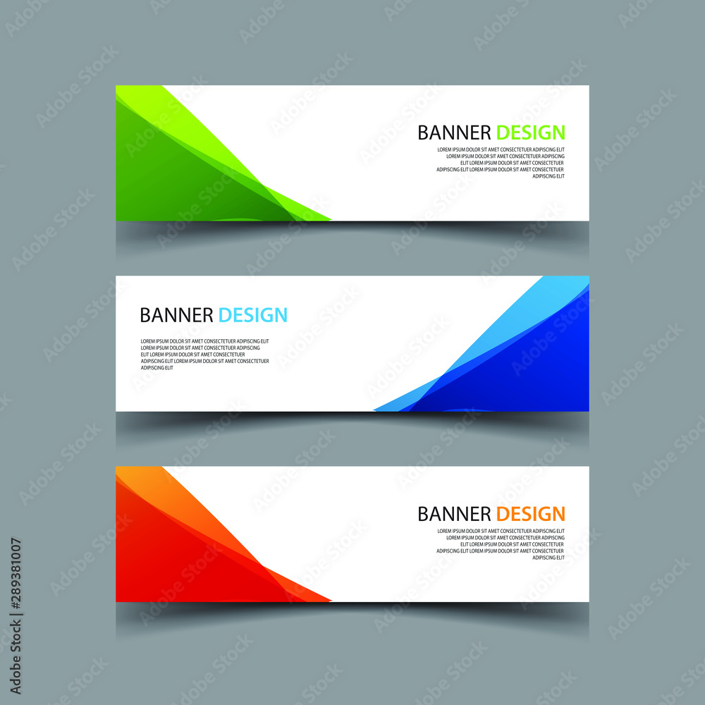 Fototapeta premium Vector Abstract design banner web template