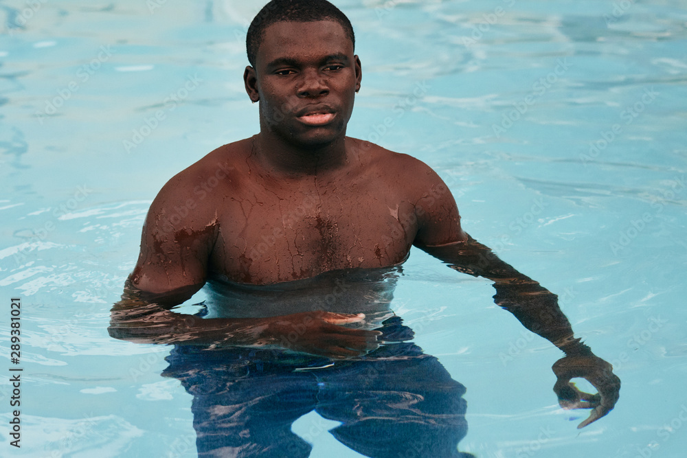 man in swimming pool man in swimming pool