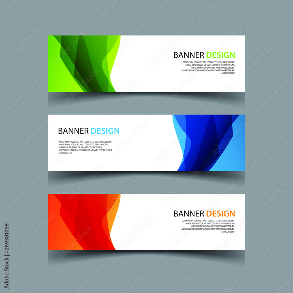 Fototapeta premium Vector Abstract design banner web template