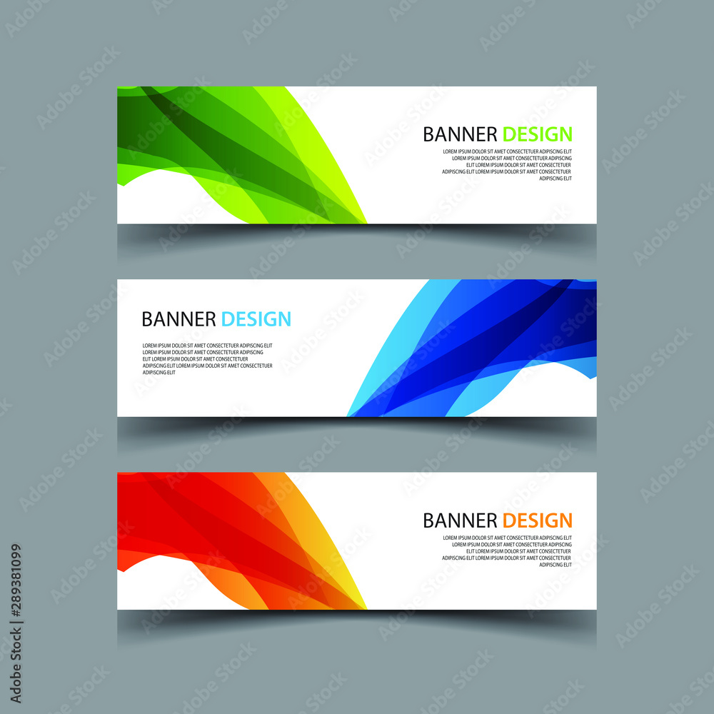 Fototapeta premium Vector Abstract design banner web template
