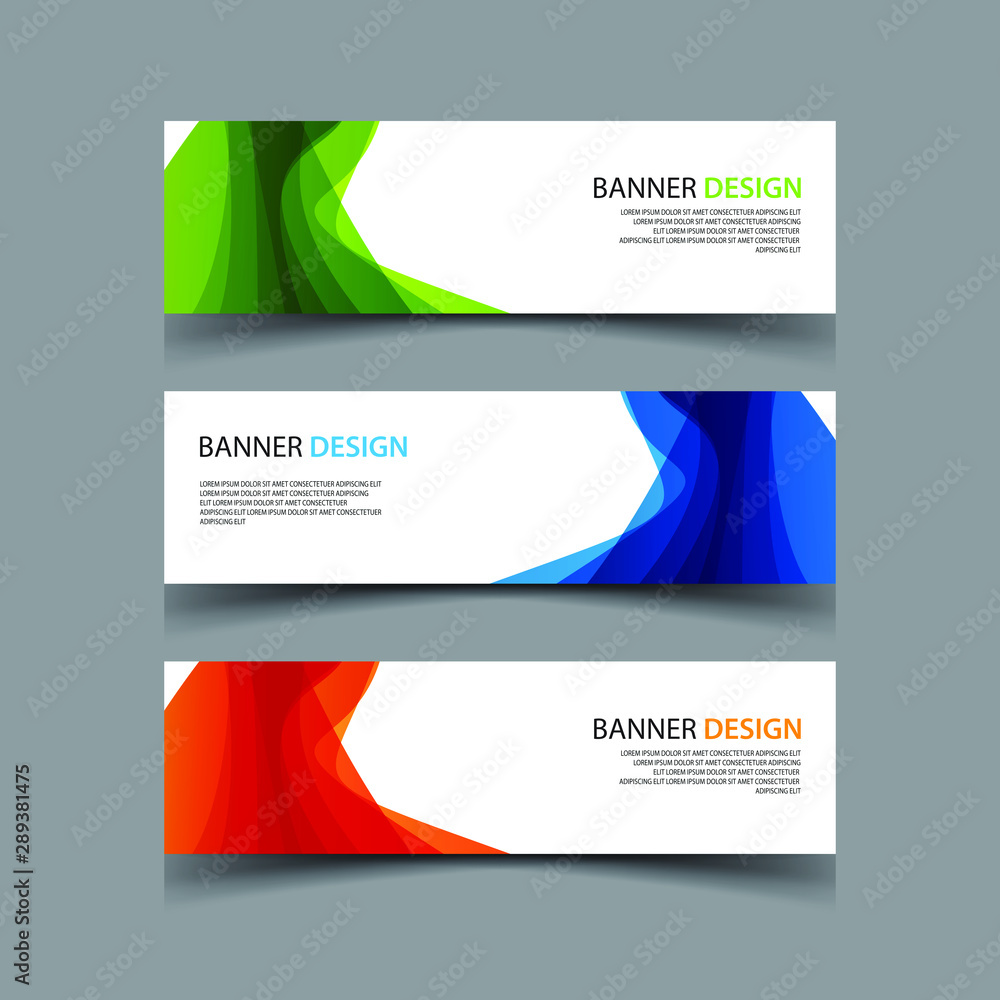 Fototapeta premium Vector Abstract design banner web template