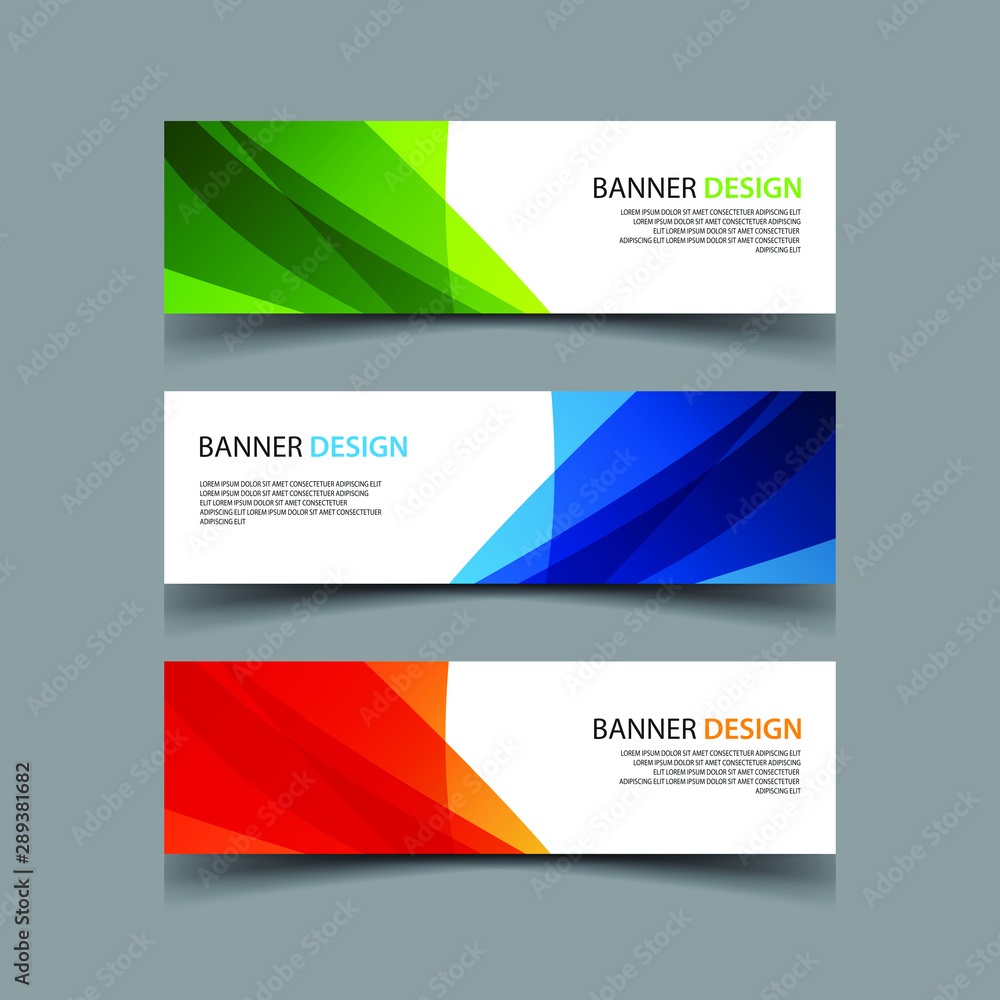 Fototapeta premium Vector Abstract design banner web template