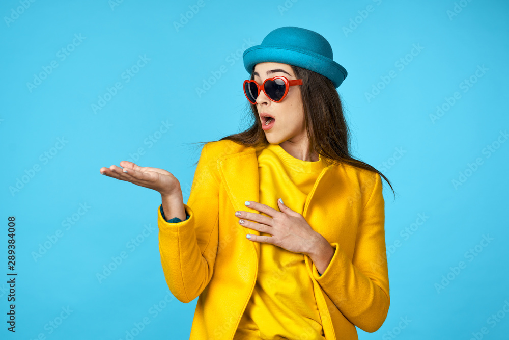 young woman in red hat young woman in red hat