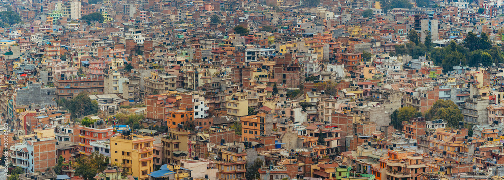 Panoramic view of city buildings in Kathmandu , capital of Nepal. Panoramic view of city buildings in Kathmandu , capital of Nepal.