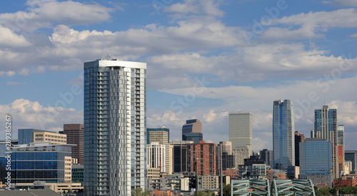 View of Denver downtown cityscape on a sunny afternoon. © Faina Gurevich