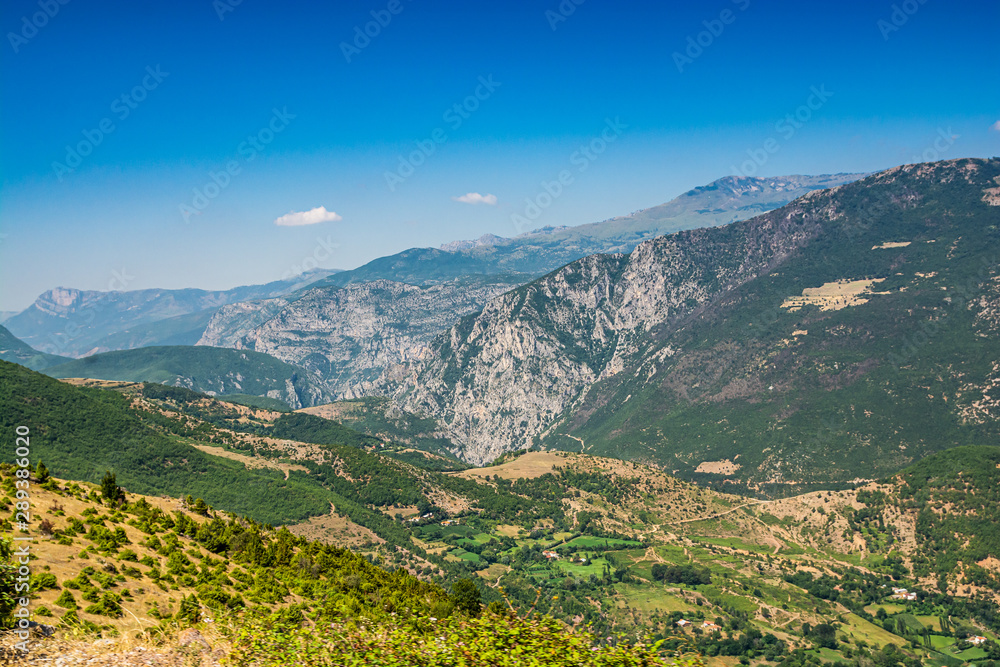 Fototapeta premium Landscape view on National Park Lure in Albania