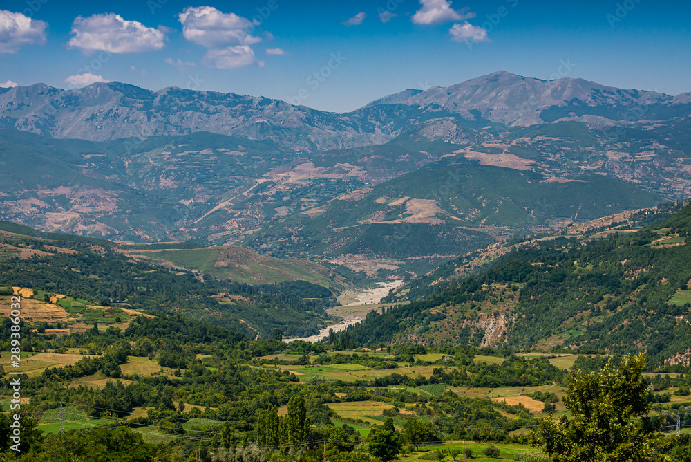 Landscape view on National Park Lure in Albania
