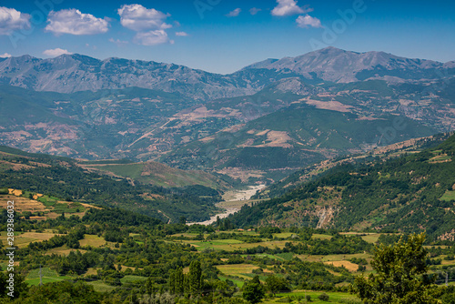 Landscape view on National Park Lure in Albania
