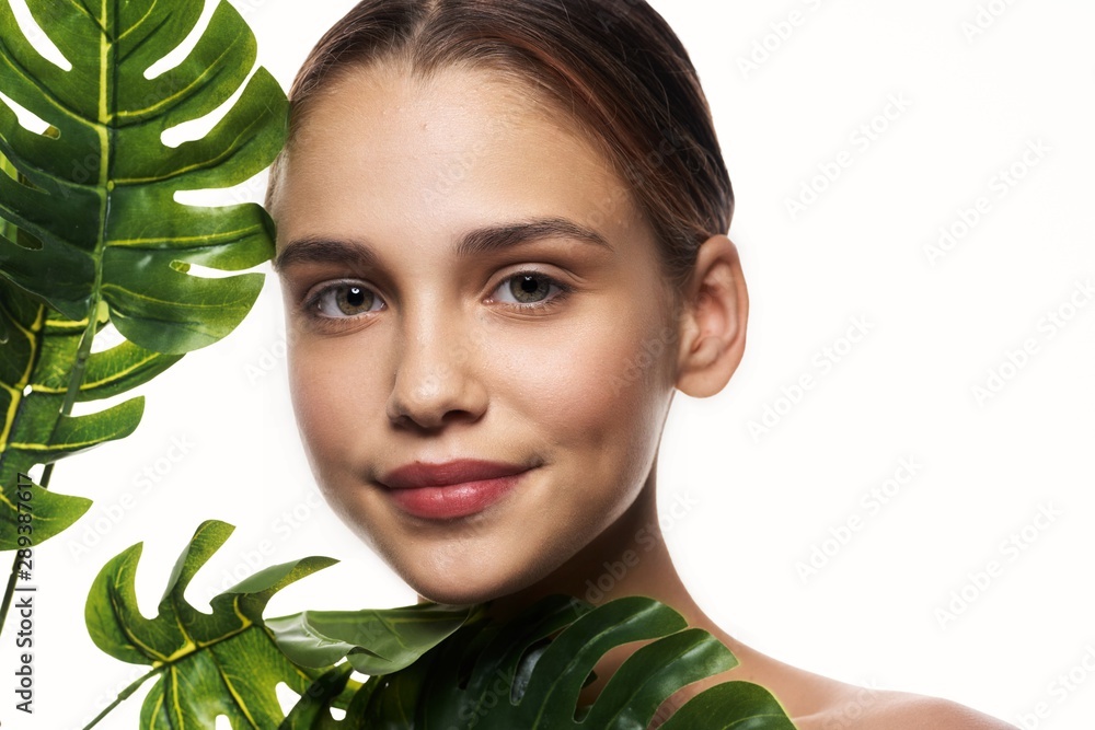 Beautiful woman naked shoulders model Beautiful woman naked shoulders model