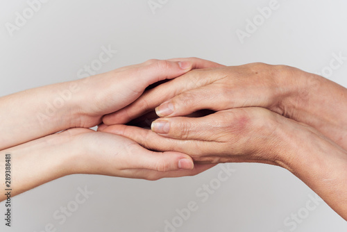 Wallpaper Mural hands of mother and child Torontodigital.ca