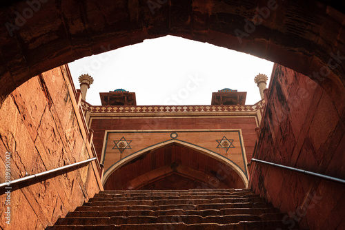 Entrance staircase of the Humayun's Tomb in Delhi, India. photo