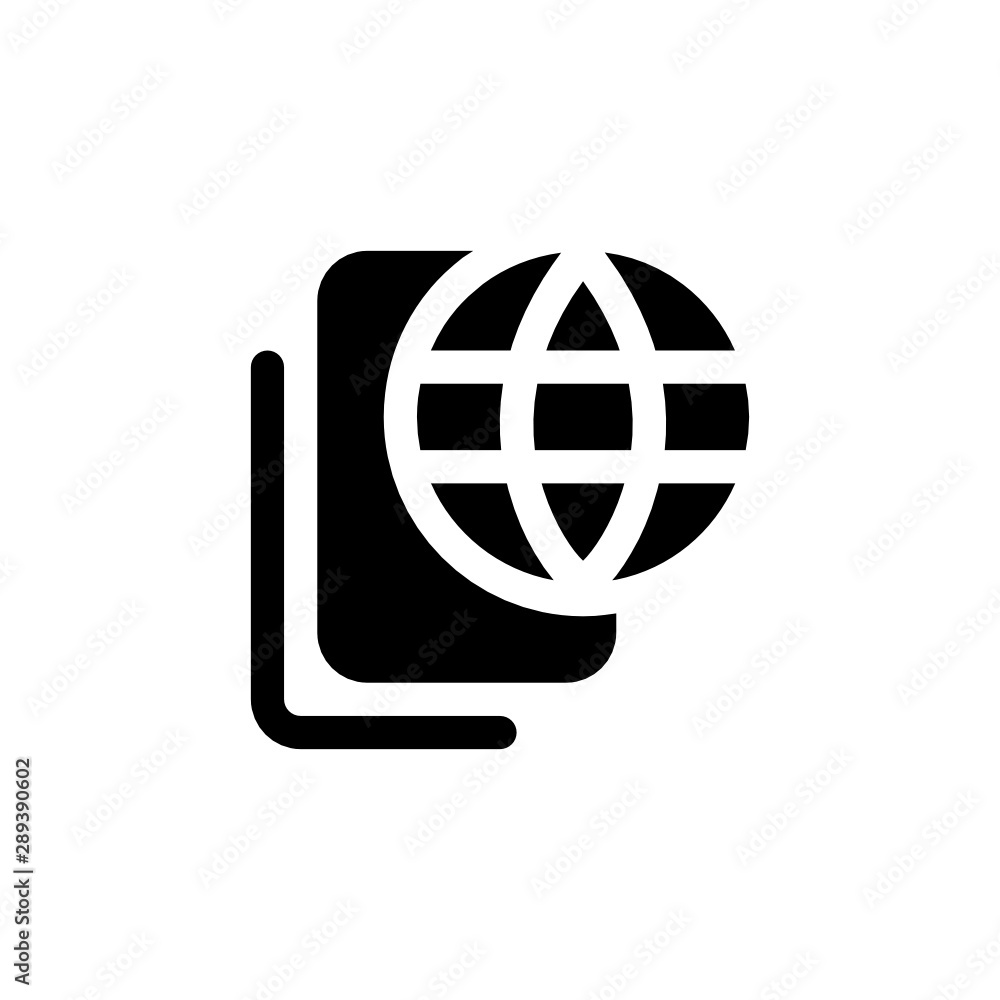 file folder internet world Icon Glyph Vector file folder internet world Icon Glyph Vector