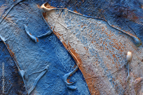 Cuadro en lienzo The paint flows